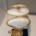 Emblished gold and white egg trinket box
