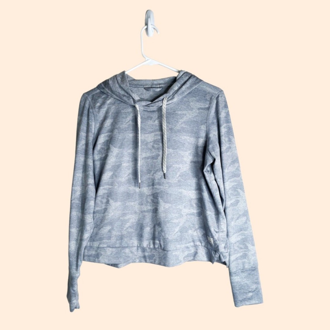 Vuori Halo Essential Hoodie Grey Camo