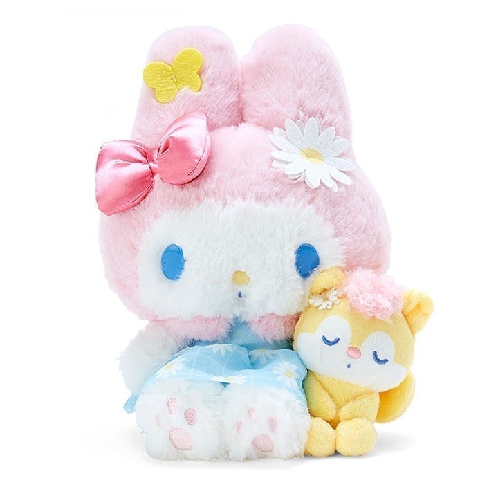 My Melody Bunny Plush Doll Coquette Pink Bow + Squirrel Friend Sanrio 10