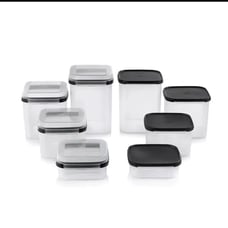 Tupperware Signature Line Modular Mate Storage Set of 8, NEW!