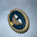 Handmade mosiac pin made in italy