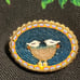 Handmade mosiac pin made in italy