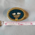 Handmade mosiac pin made in italy