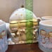 Hallmark VINTAGE 3 Angels musical Teapot plus 4 cups