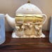 Hallmark VINTAGE 3 Angels musical Teapot plus 4 cups