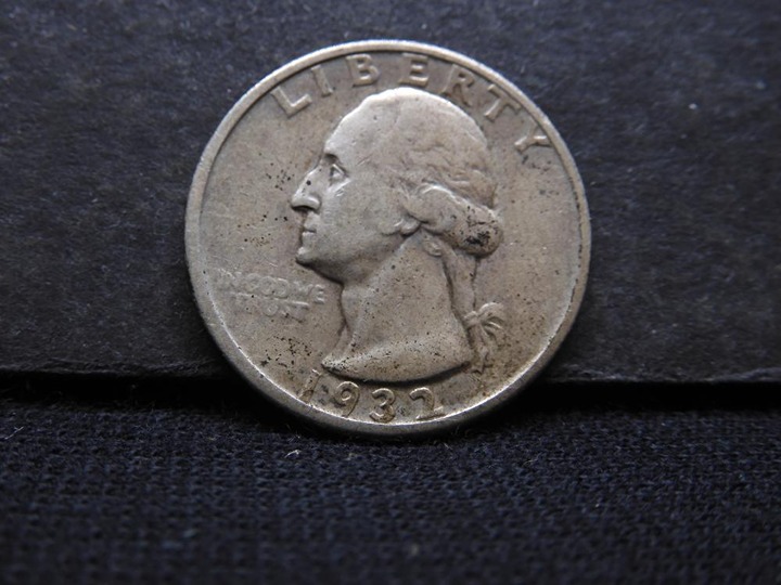 1932 D WASHINGTON QUARTER EXTRA FINE KEY DATE WELL STRUCK