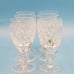 Vintage Waterford crystal Sherry Glasses boyne pattern signed , Mint Condition
