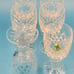Vintage Waterford crystal Sherry Glasses boyne pattern signed , Mint Condition