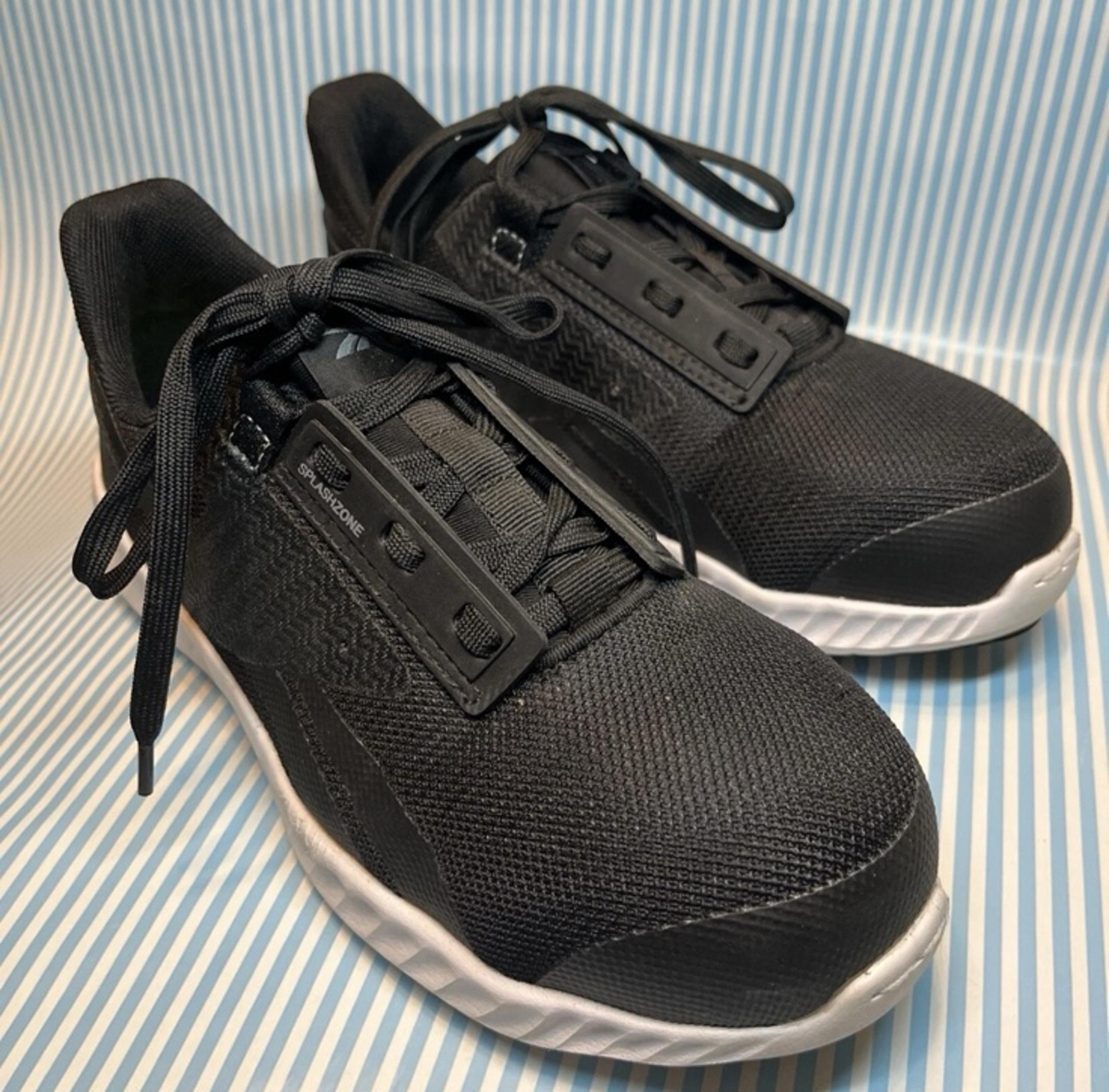 Reebok SubLite Steel-Toe Sneakers, Black, Women’s 6w / Men’s 4w, Excellent Cond.