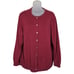 Lands End Cardigan Sweater Supima Cotton Fine Gauge Size 1x 16W-18W Lightweight