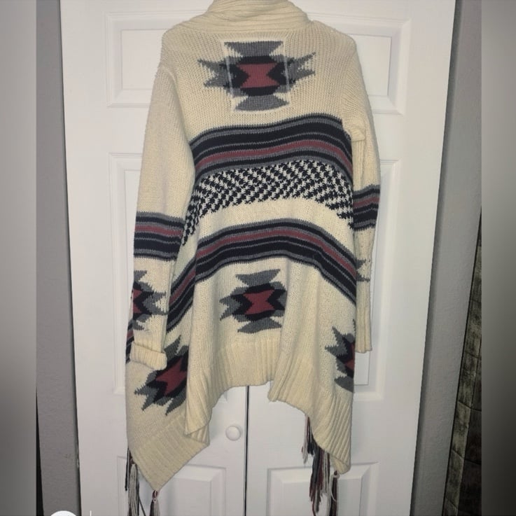 Brand new nwot Superdry japan small unisex oversized sweater jacket knit poncho