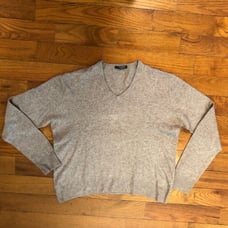 Spadafora 1927 Taupe V Neck Sweater Women’s Medium