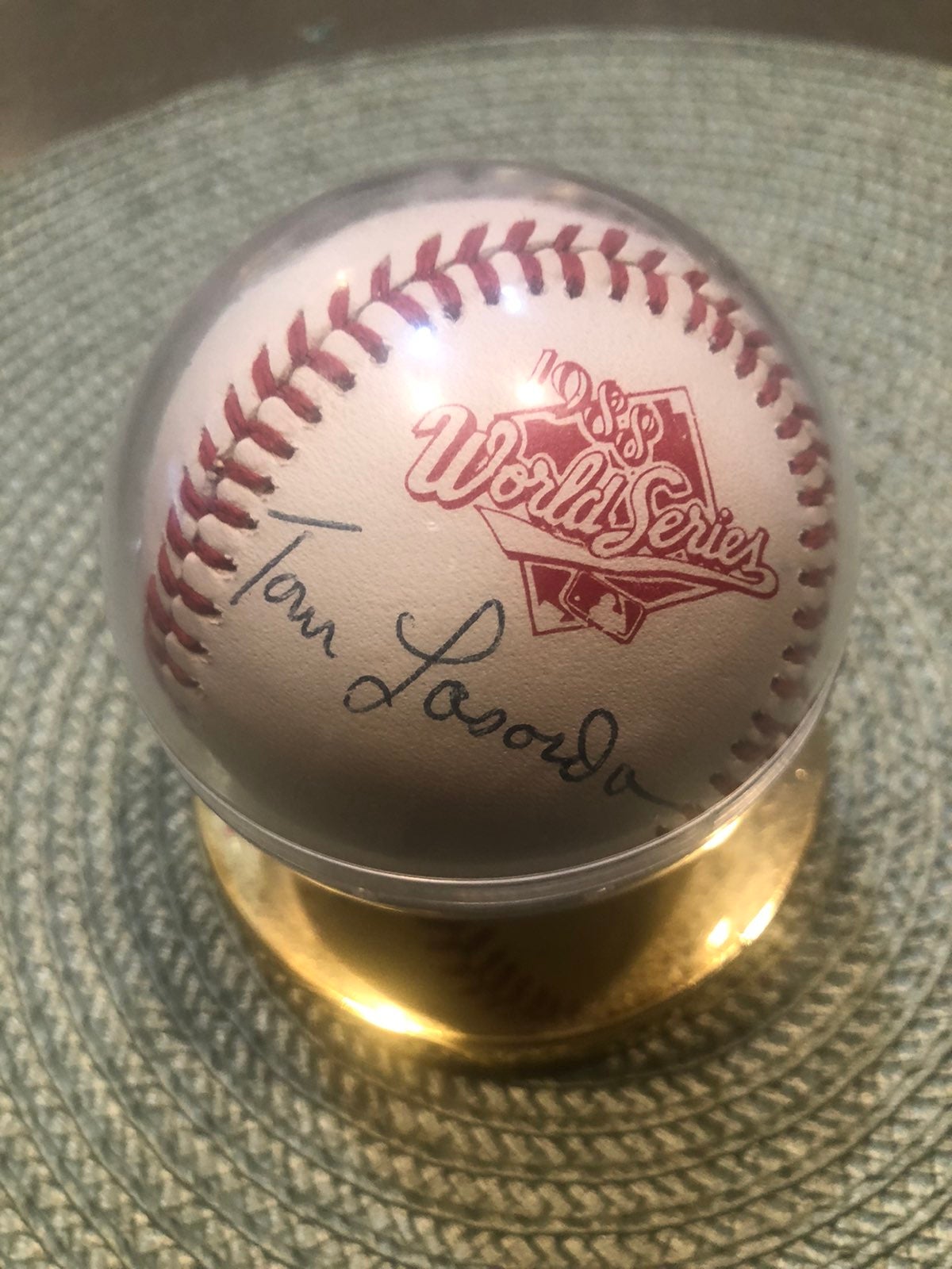signed Baseball 1988 World Series