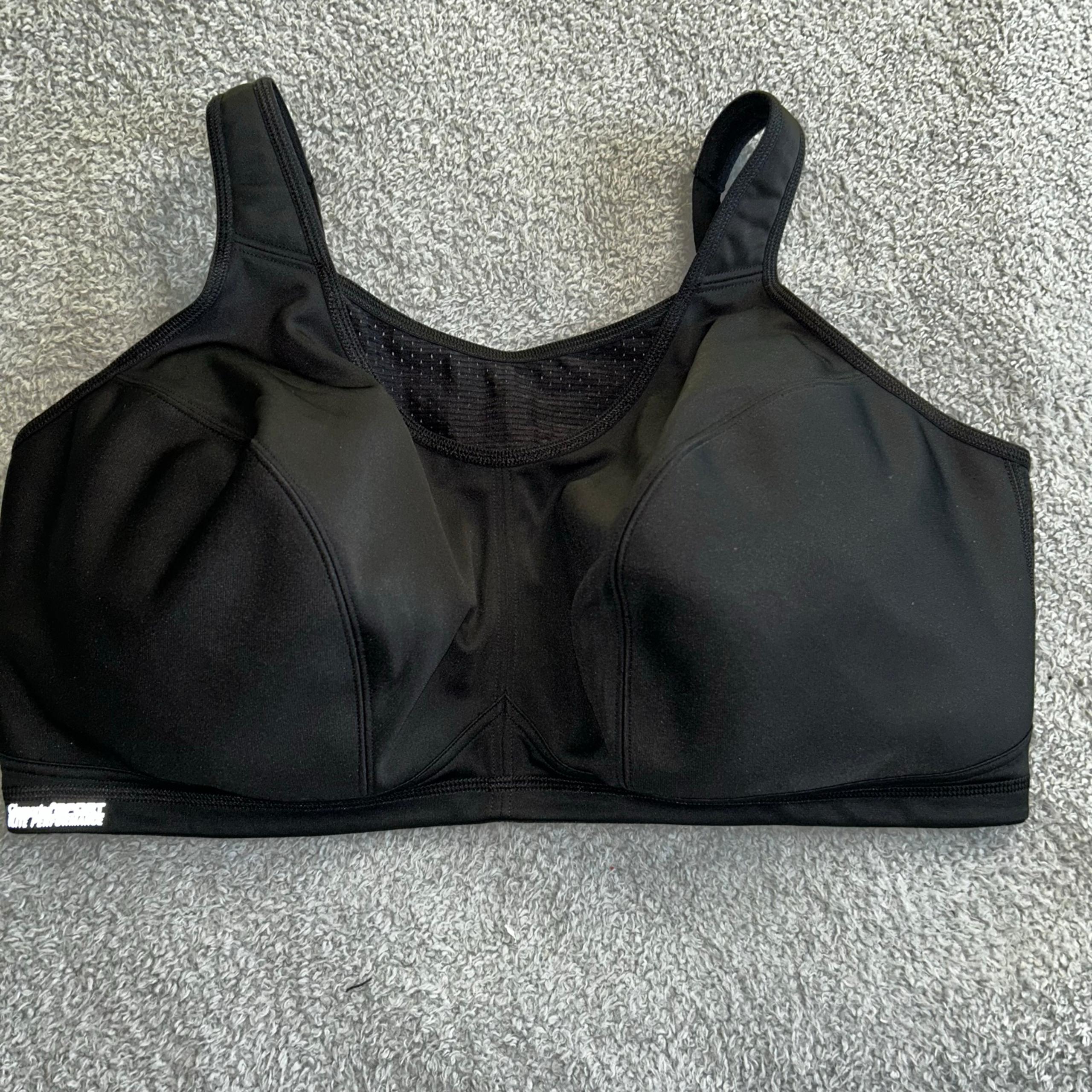 Glamorise Black High-Impact Sports Bra