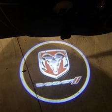 4X PCs Dodge For LED Logo Laser Projector Wireless Door Courtesy Welcome Shadow
