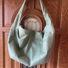 Free People Vegan Leather Oversized Slouchy Carryall - Spearmint Green - NWOT
