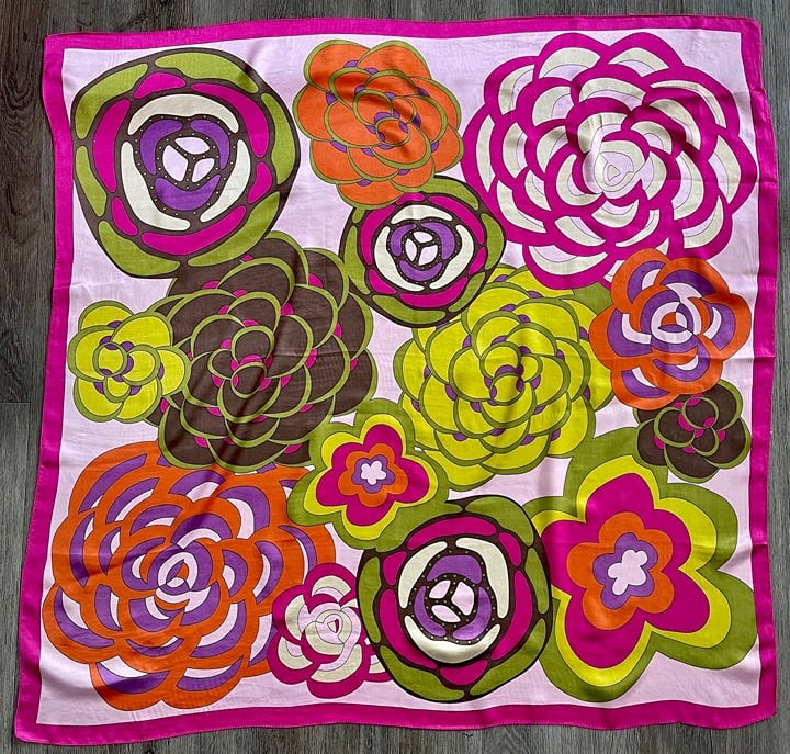 Cacharel scarf 100% silk Vintage
