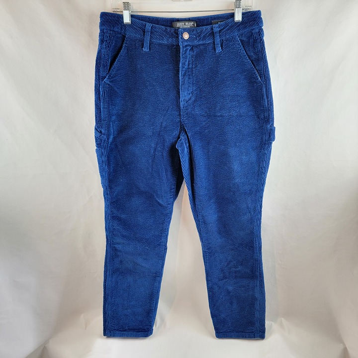 Judy Blue Pants Womens 29x26 Blue Corduroy Slim Carpenter Stretch Casual Outdoor