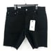 LEVI'S Mens 412 Slim Short Size 38 Black Denim Cut Offs Flex Eco Performance NWT