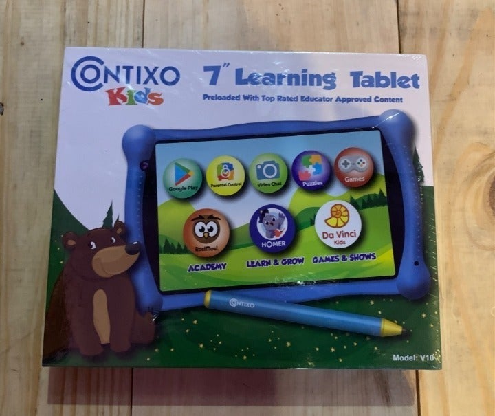 Contixo kids 7 learning tablet V10- blue