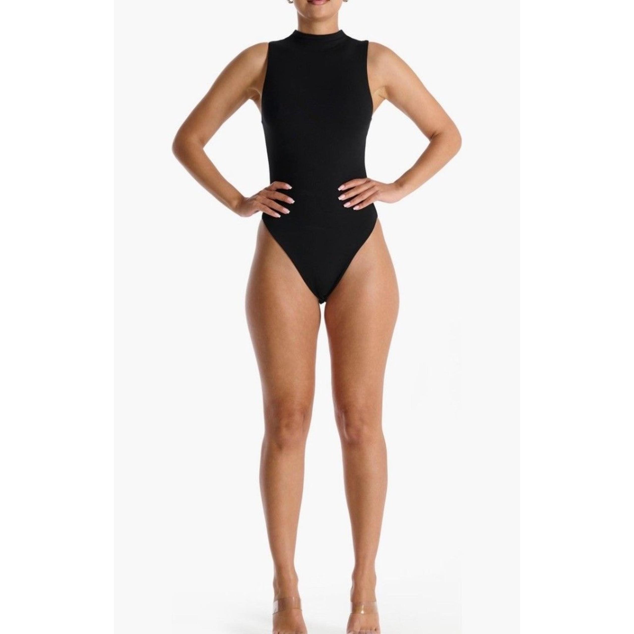 Naked Wardrobe sleeveless bodysuit - Black SIze M NWT