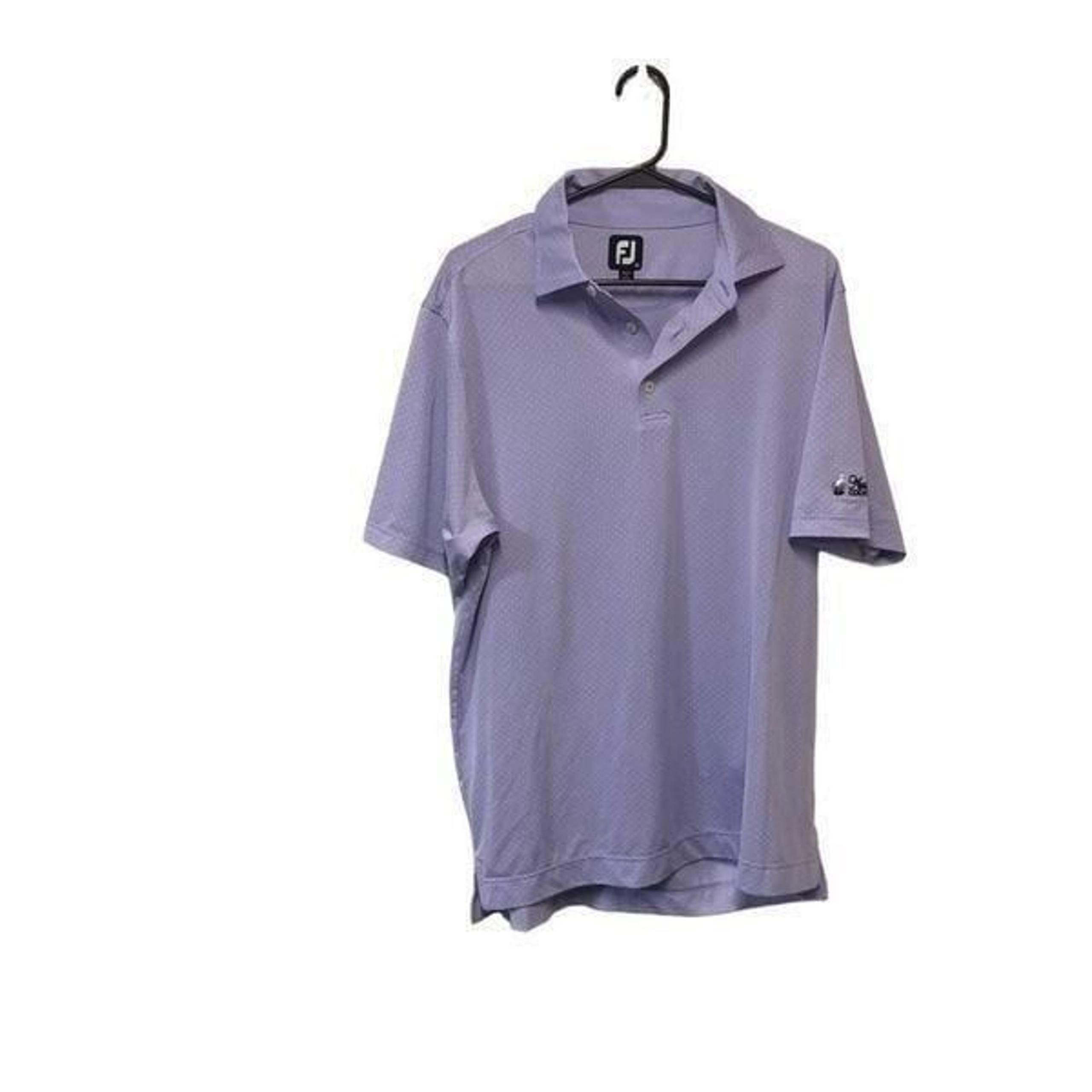 Foot Joy Lavender and White Polo Size Medium (M) Marsh Creek Country Club