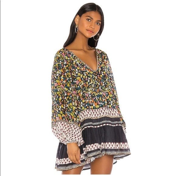 Free People Gardenia Floral Tunic