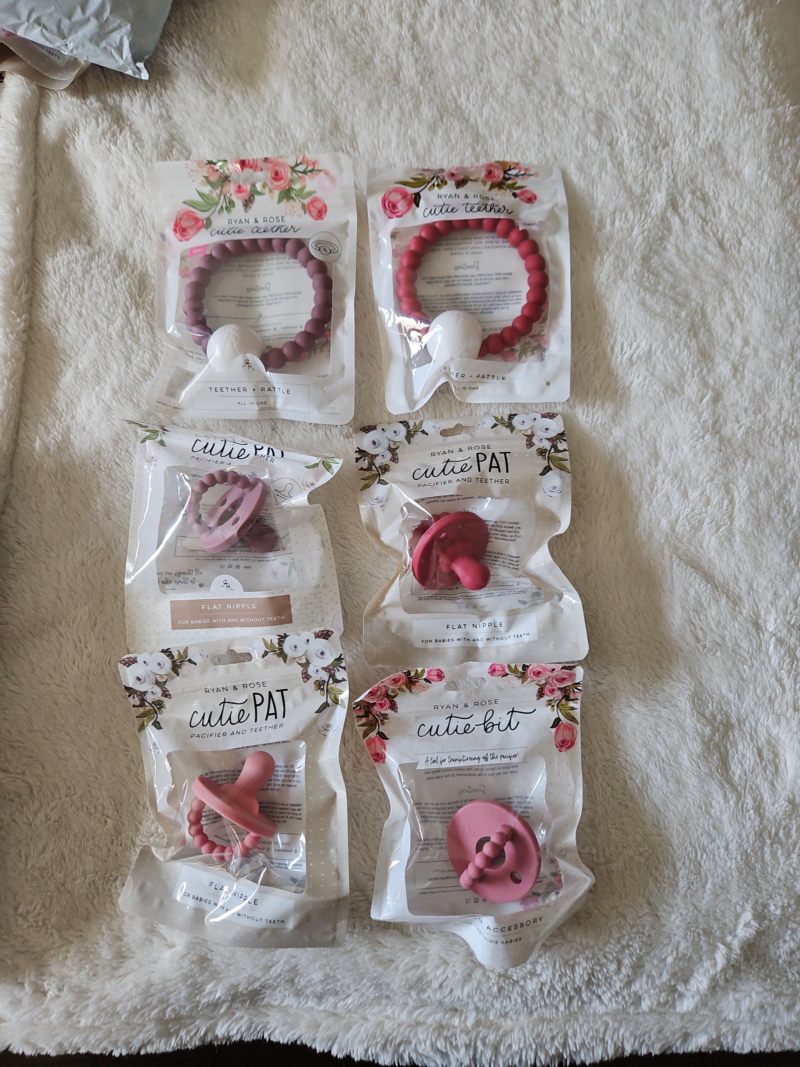 Ryan and Rose Cutie Pat/Rattle Fall Bundle NWT