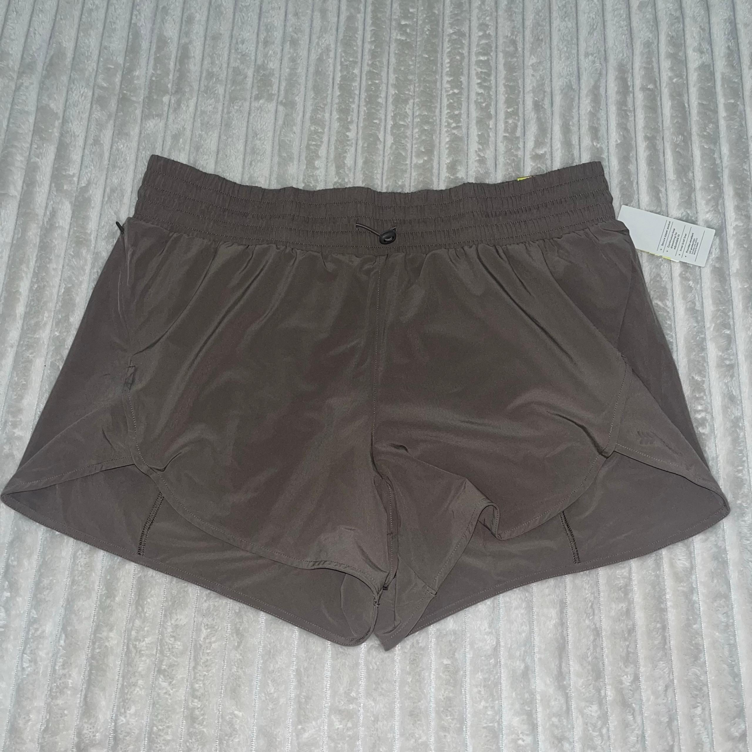 NEW Women's All in Motion Brown Athletic Shorts • XXL