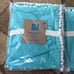 (2) New Pottery Barn PB Teen Pom Pom Turquoise Curtain Panels 52x84
