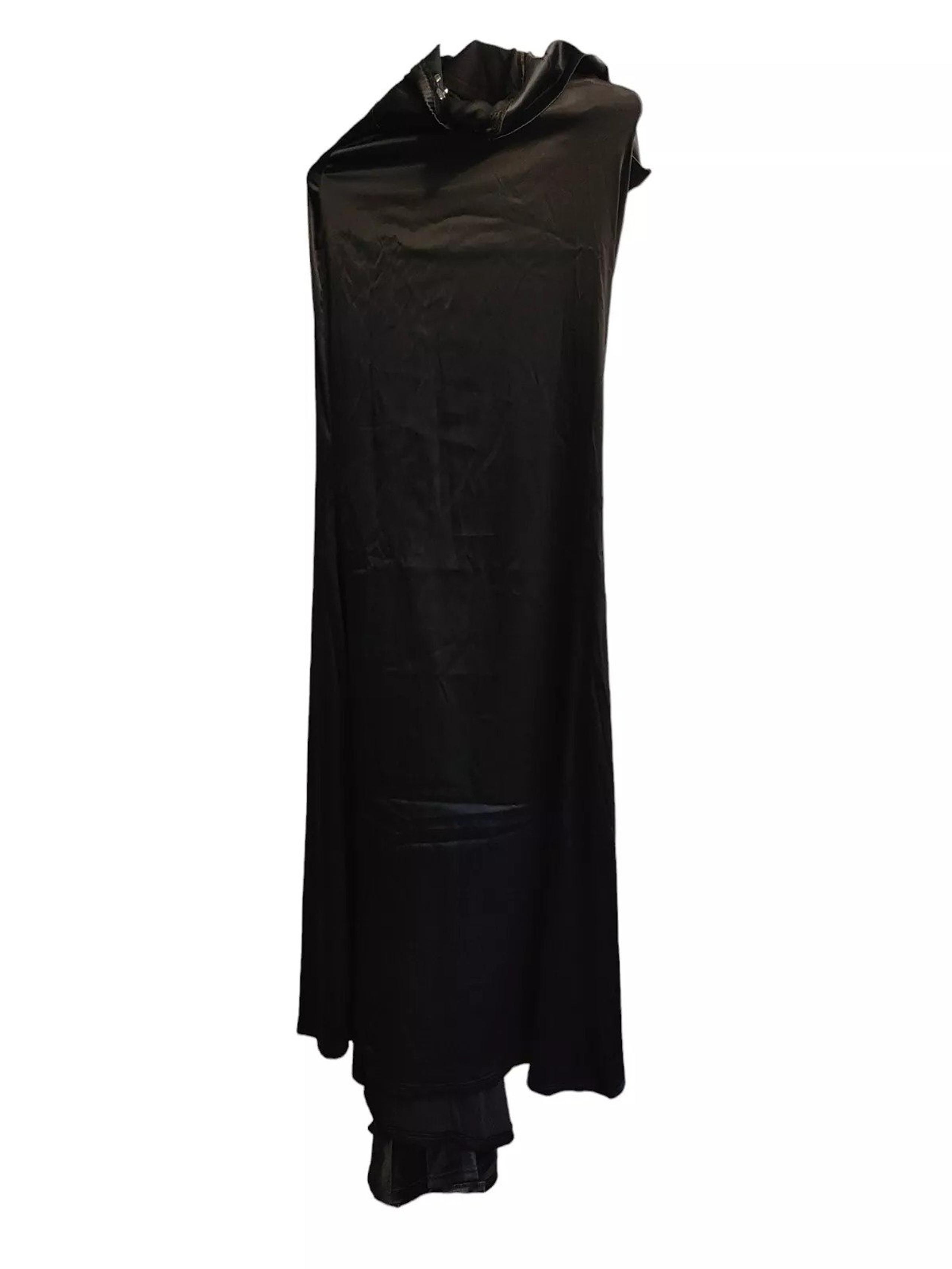 Fashion Nova - Maxi Gown Navy Blue Dress Naomi Satin Size Large