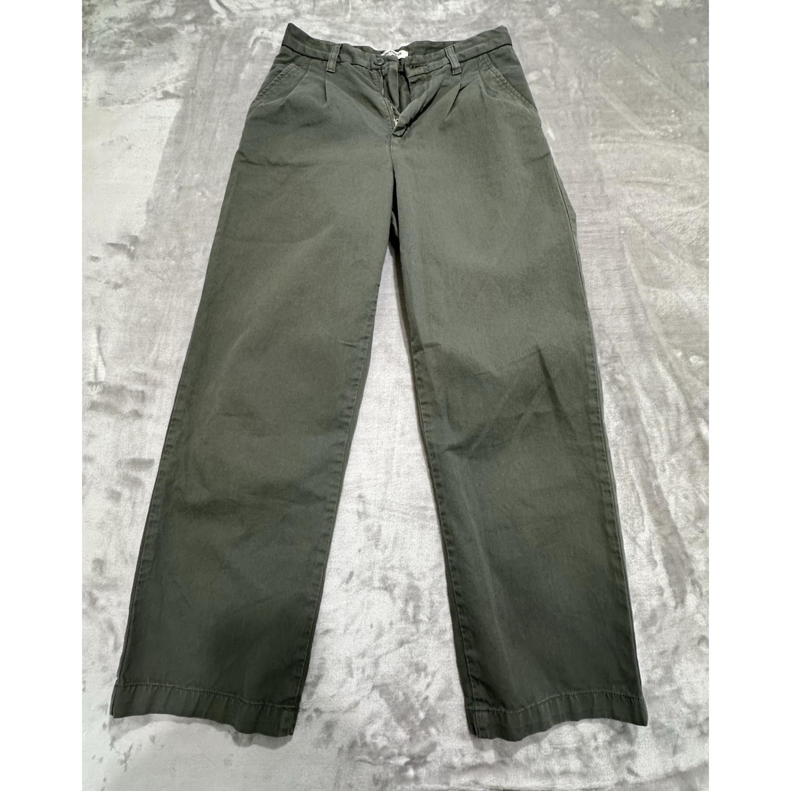 Carhartt Women's Pants Greenish Gray Work Canvas Pants - Size 27x27 Small EUC