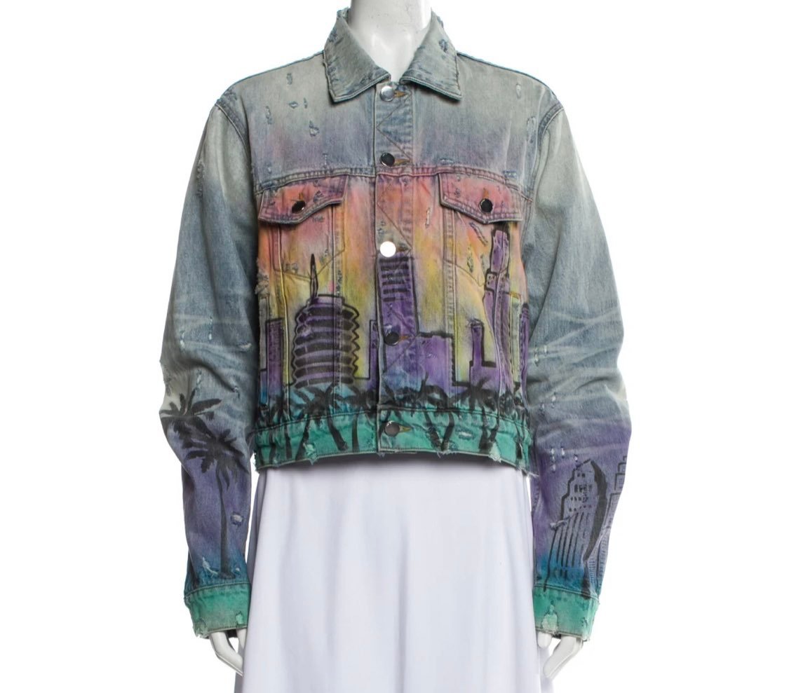 Authenic Amiri denim jacket size M