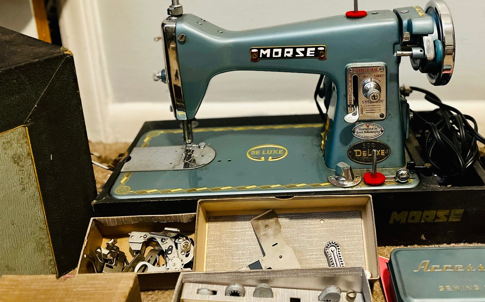 Vintage Moore Sewing Machine With Original Parts