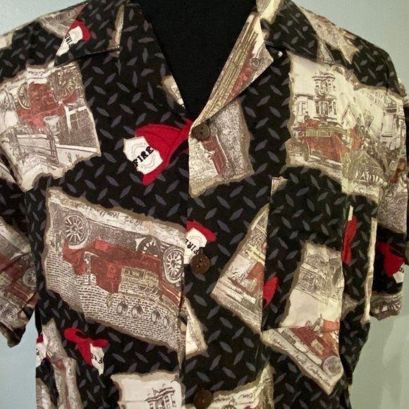 Toes on the Nose Fireman Hawaiian Shirt