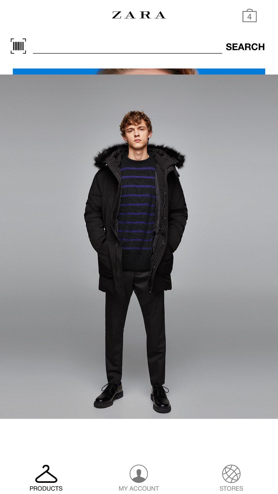 Zara Men Winter Cost
