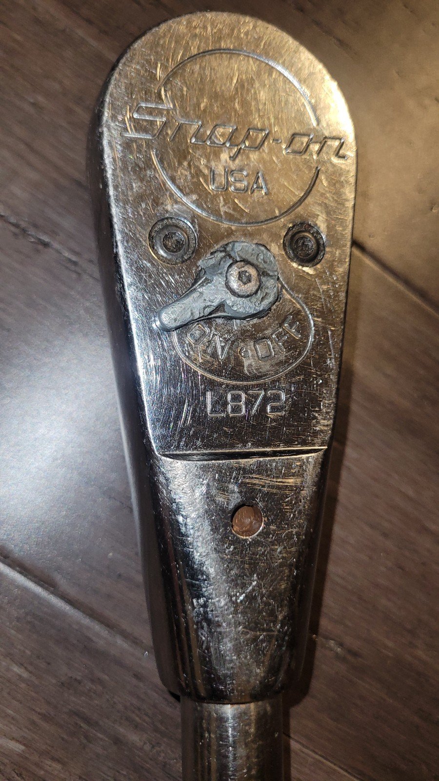Snap-on L872 and L873H ratchet and handle. 198⁶