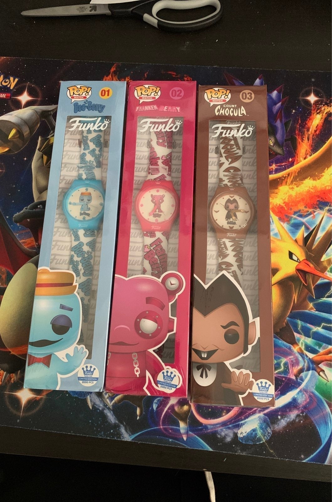 Count chocula,boo-berry,franken berry watches LE 2000