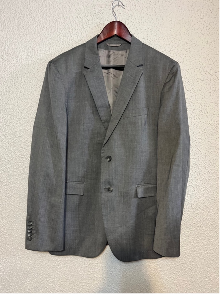 Mens Hugo Boss Tailored Grey Trabaldo Togna 1840 Silk Wool Suit Jacket Size 40R