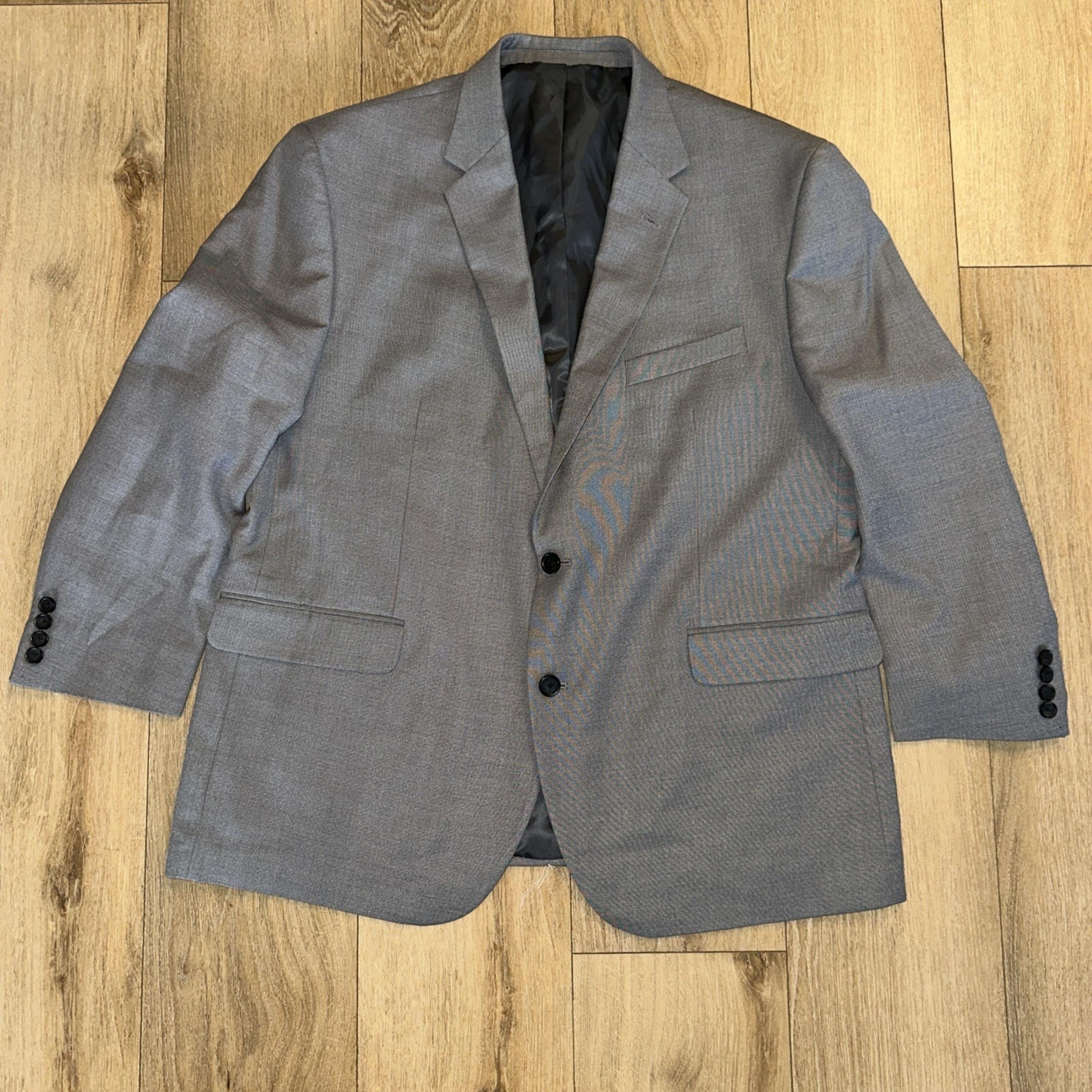 Dockers Men's Gray Sport Coat Jacket 2 Button 48R Preowned