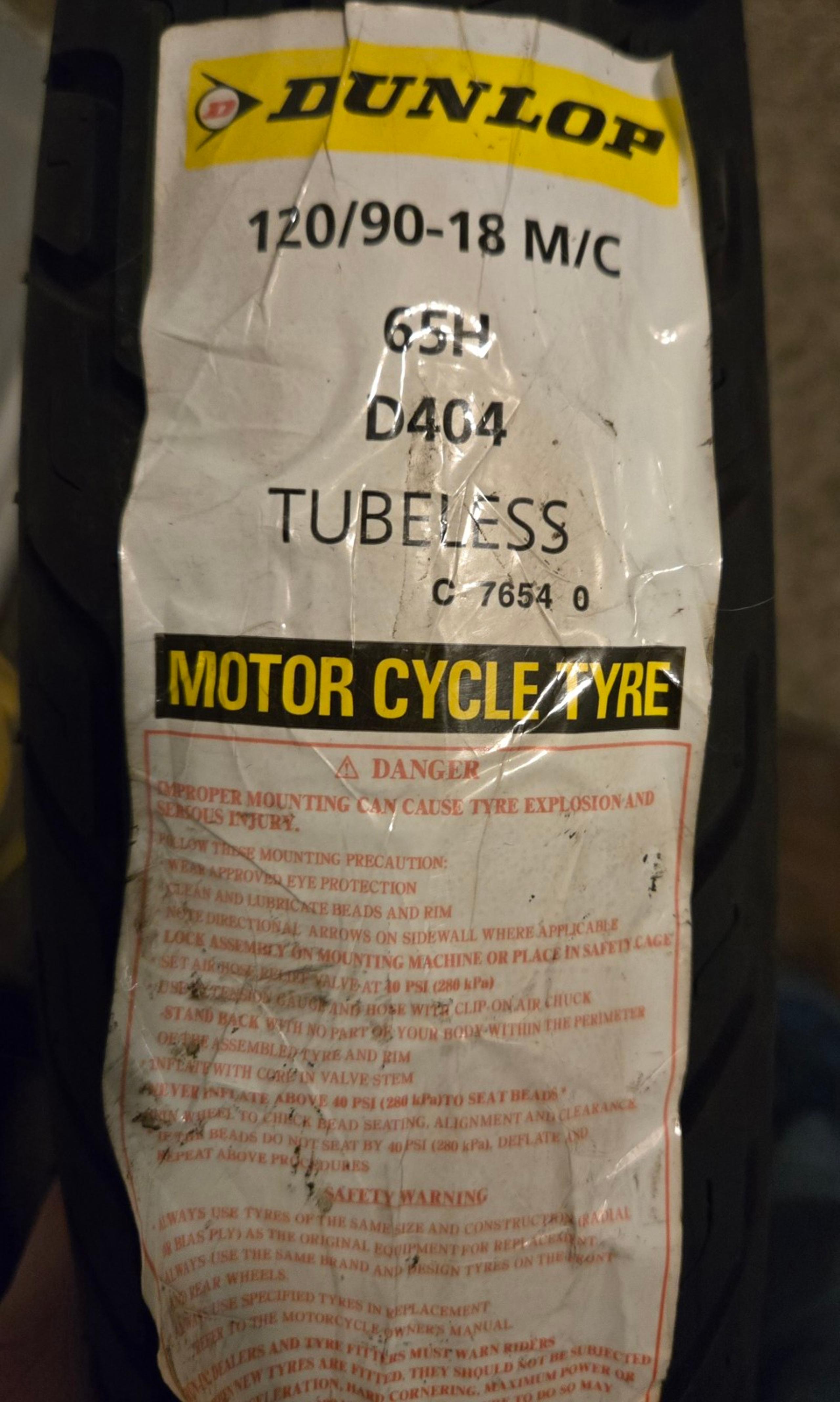 Front motorcycle tire brand new