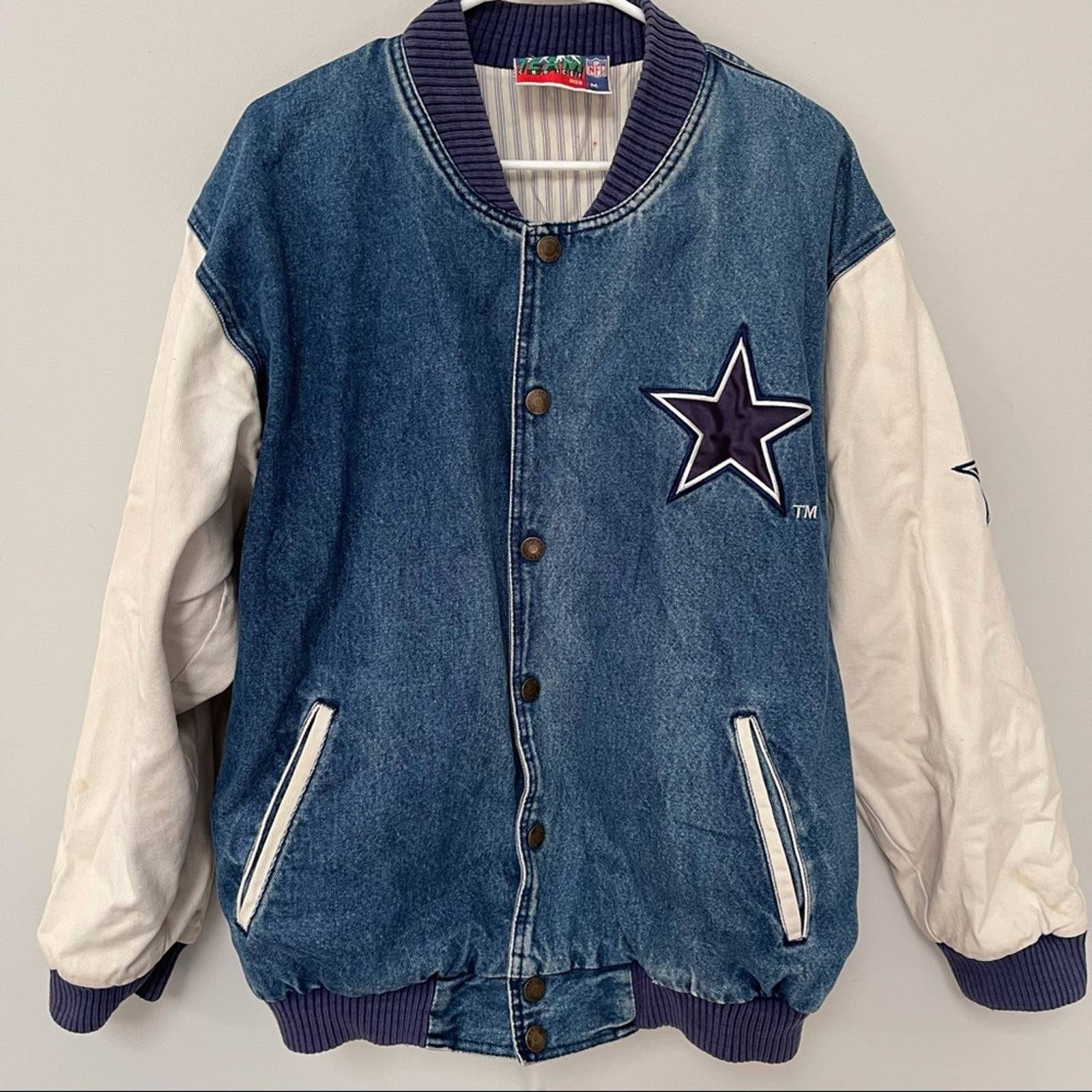 Vintage Denim Team Choice Cowboys Varsity Jacket