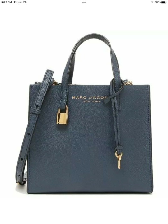 Marc Jacobs Leather Grind Handbag Tote Bag