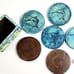 Vintage - Ocean Theme Coasters and Holder - 7 Pieces