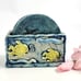 Vintage - Ocean Theme Coasters and Holder - 7 Pieces