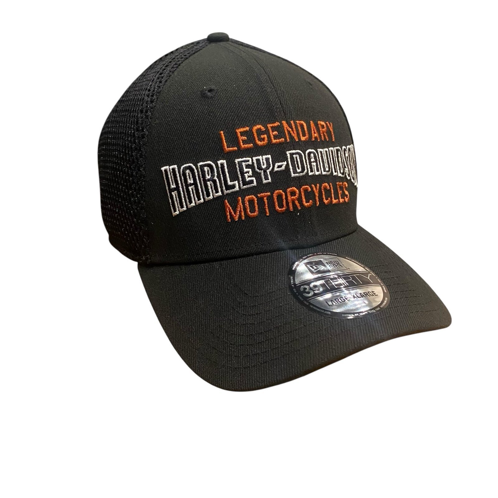 New Era 39Thirty Harley Davidson Legendary Motorcycle Fitted Mesh Cap Size L-XL