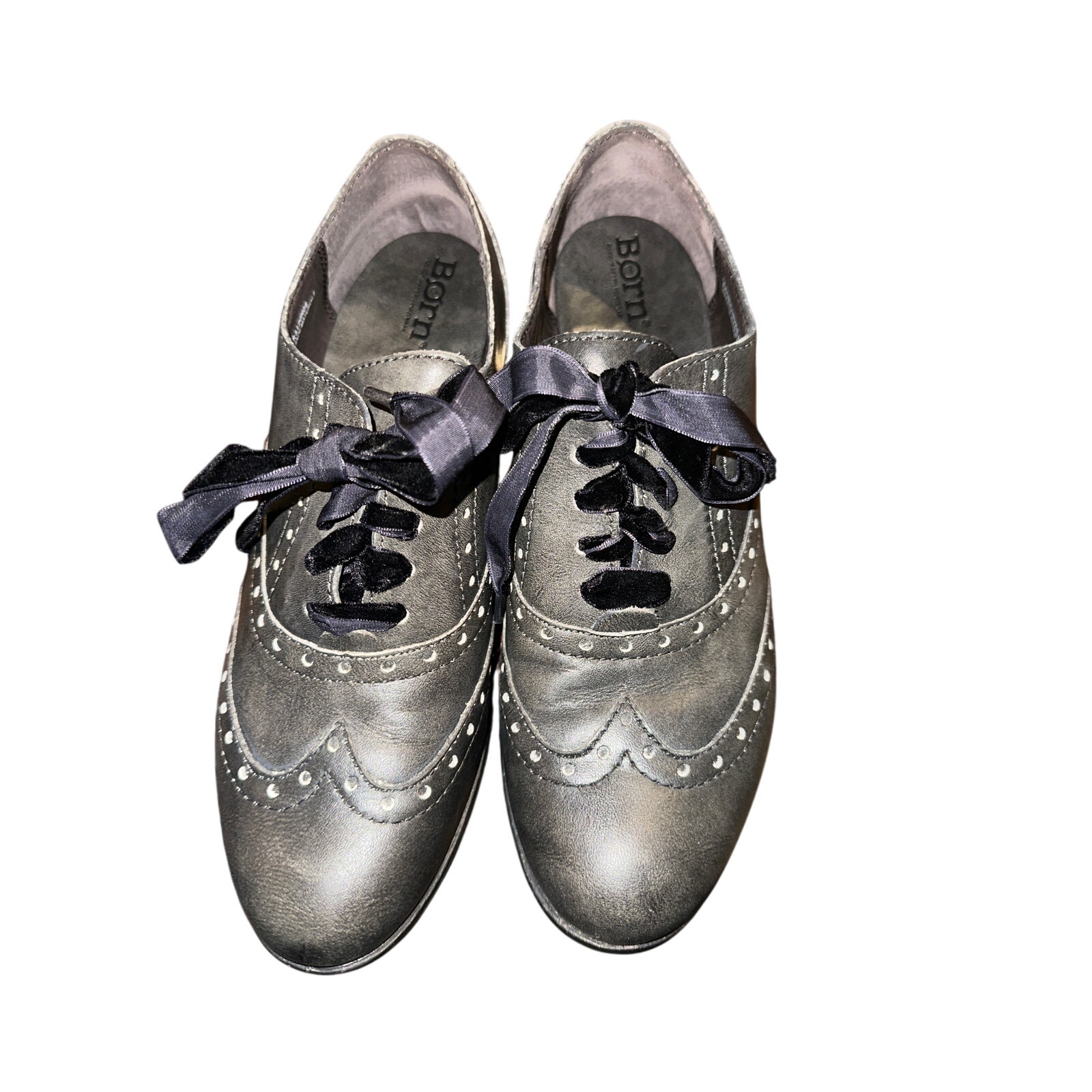 Women’s Born Gray Wingtip Careerwear Shoes. Size 7
