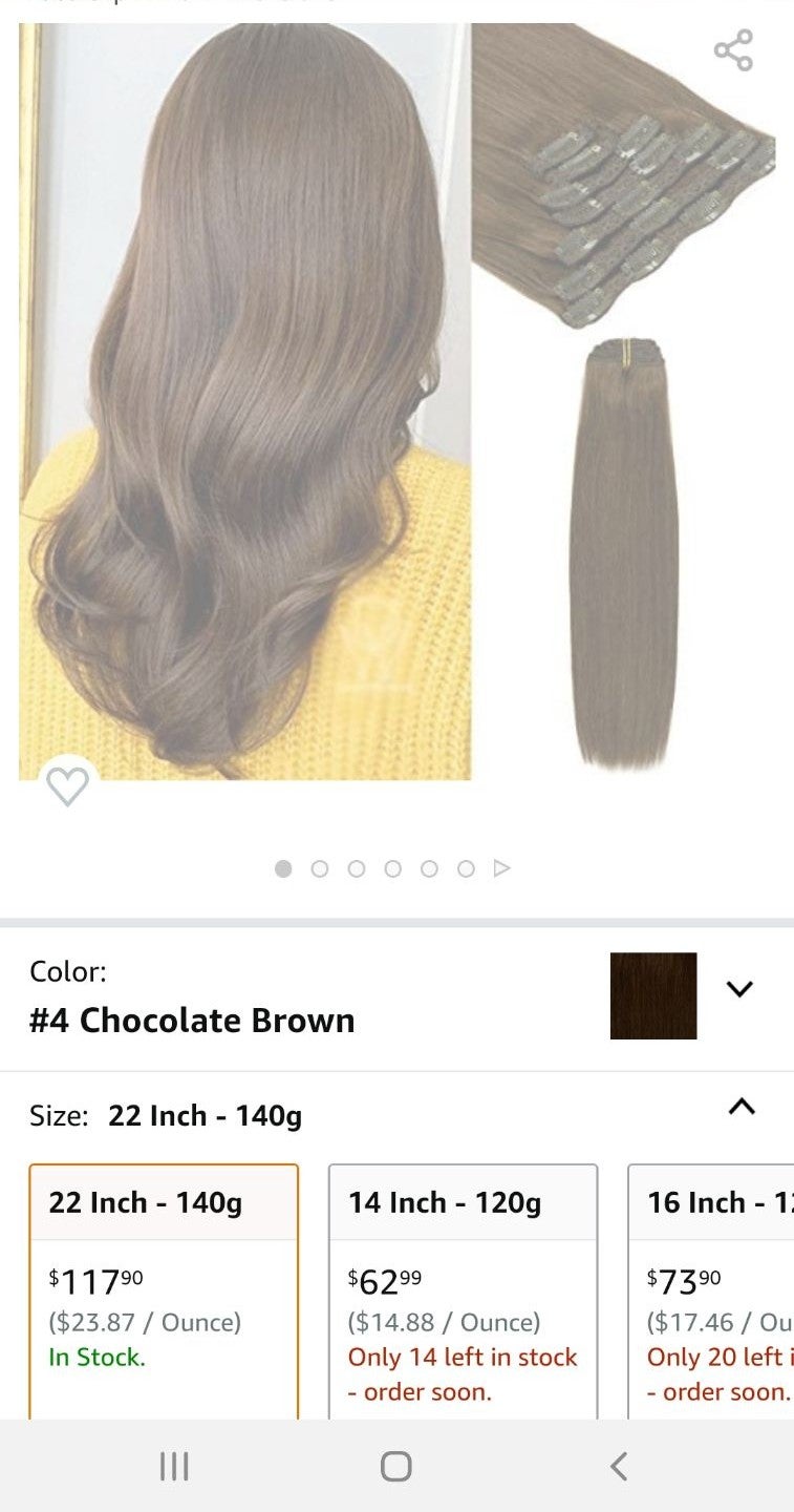 LACERHAIR Clip in Extensions (Ext5)