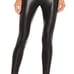 COMMANDO Perfect Control Black Faux Leather Leggings Medium