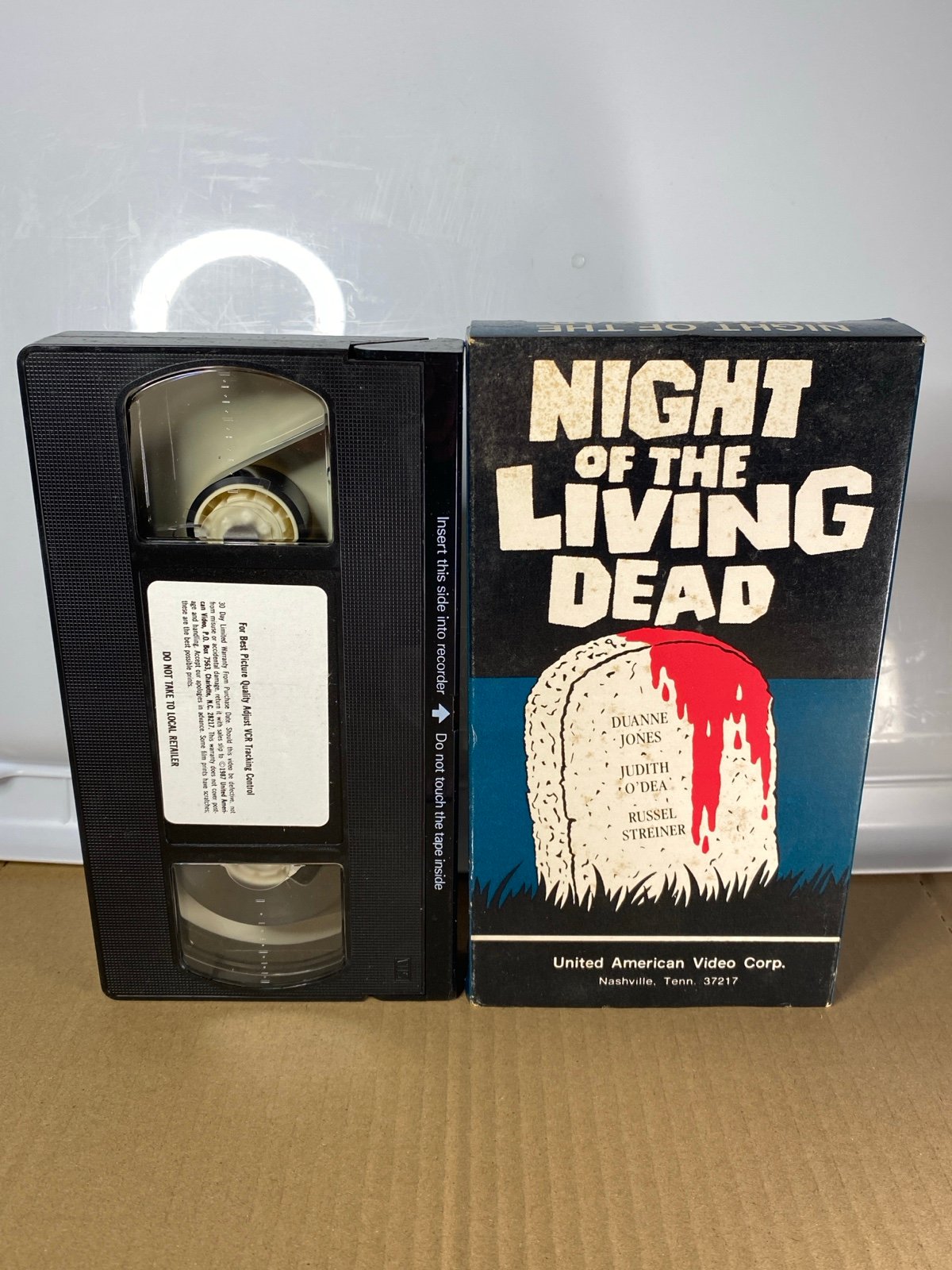 1991 Night of the Living Dead VHS RARE United American Video